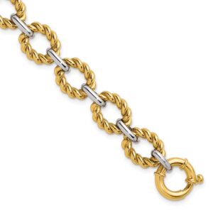 Twisted Oval Link 7.5 in Bracelet
