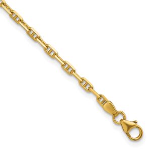 Solid Anchor 7.25 Inch Chain Bracelet