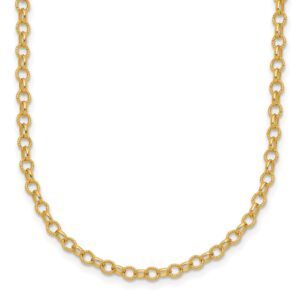 Textured 3.2mm Rolo 18 Inch Chain