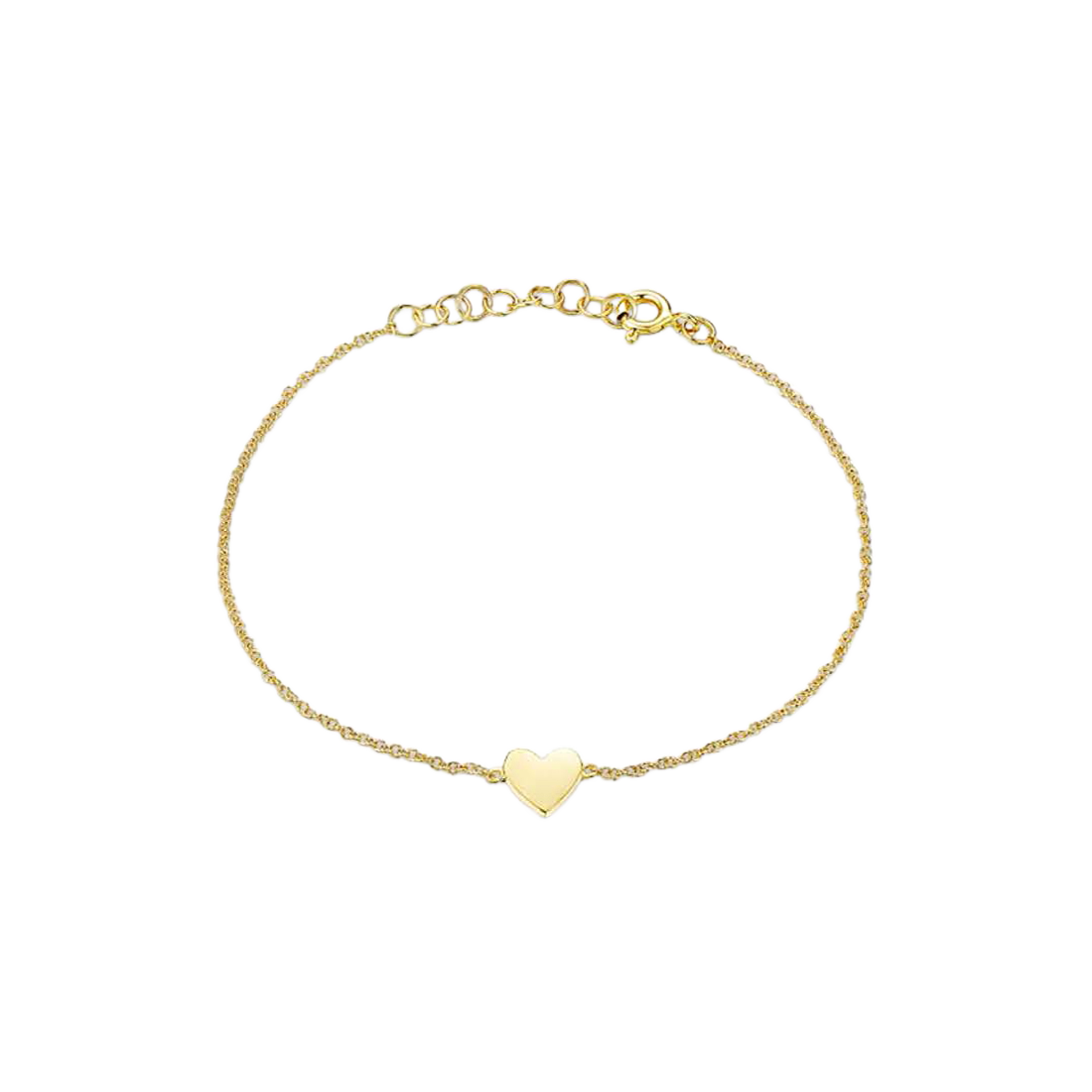 Exclusively Yours Gold Bracelet with Gold Heart Bracelet