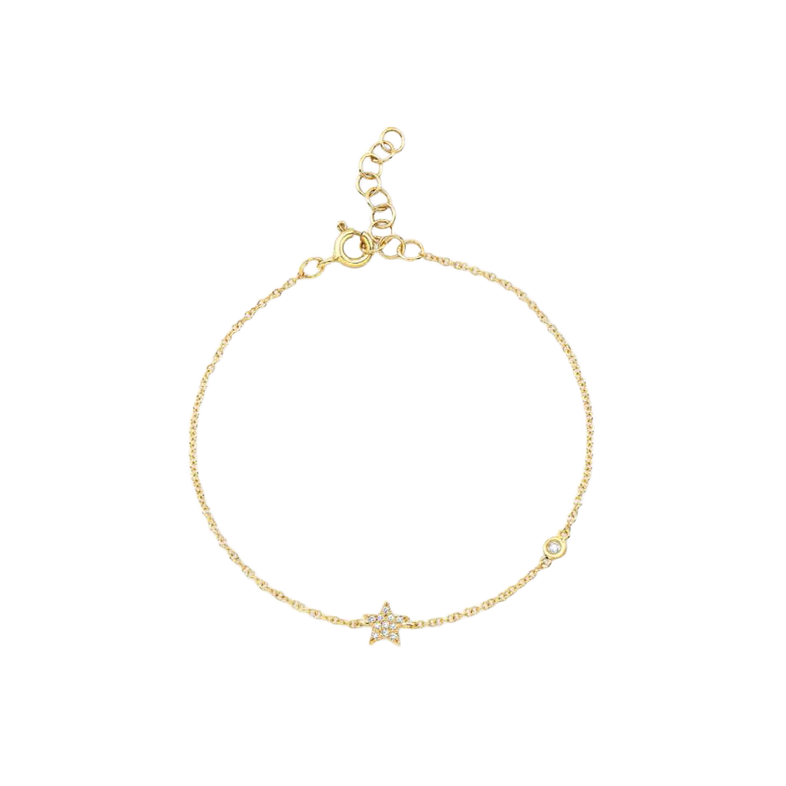 Exclusively Yours Gold Bracelet with Pave Star