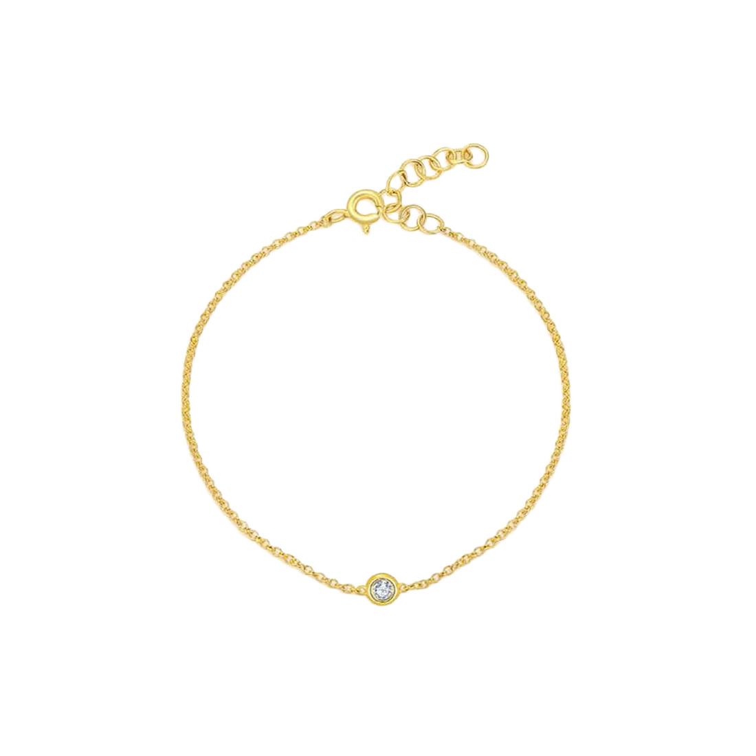 Exclusively Yours Gold Bracelet with bezel diamond
