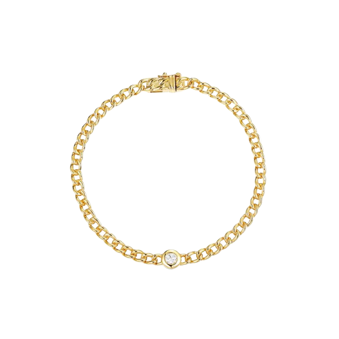 Exclusively Yours Gold Bracelet with bezel diamond