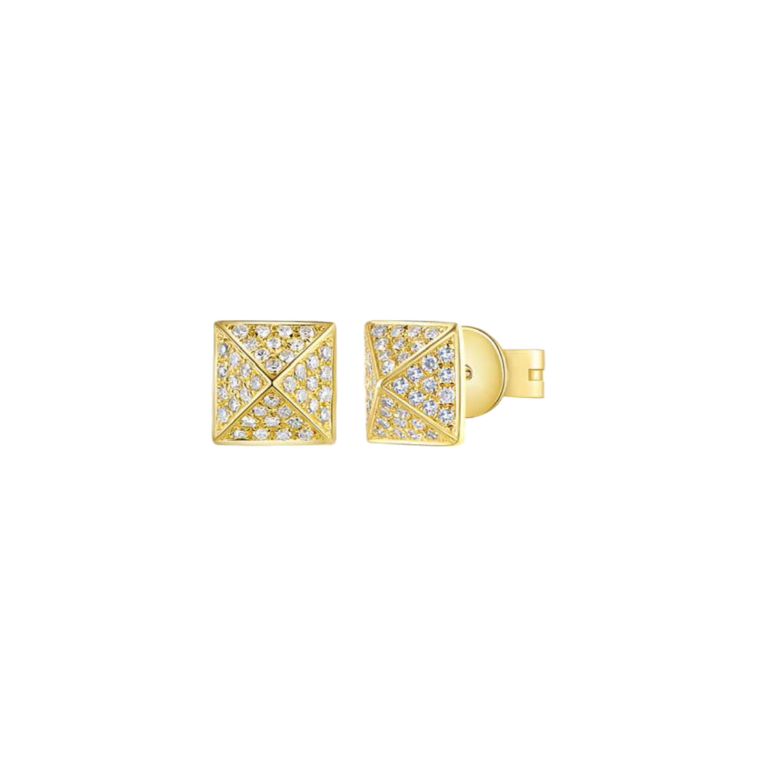 Exclusively Yours Gold Earrings with Diamond Spike