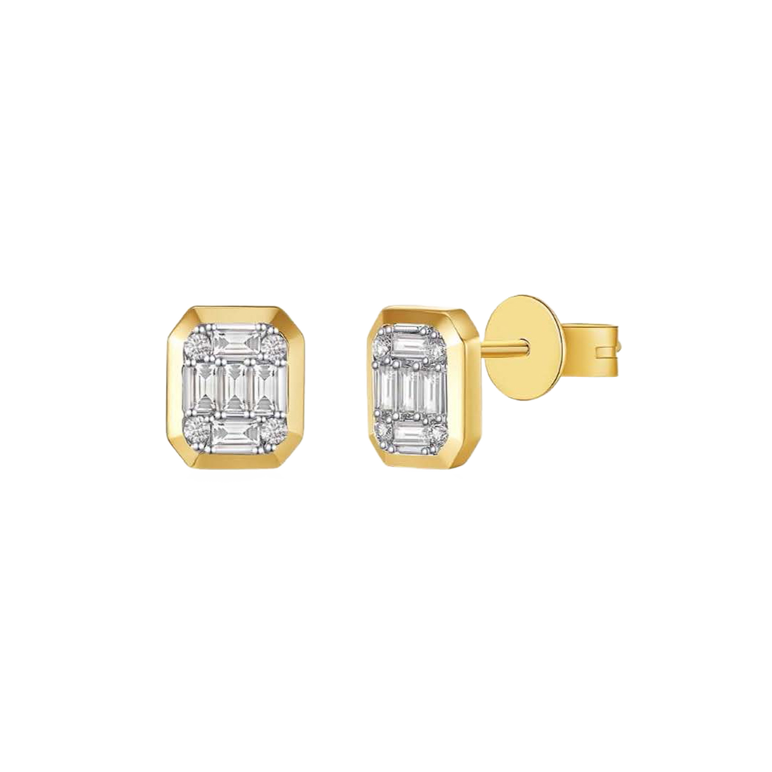 Exclusively Yours Gold Earrings with Diamonds