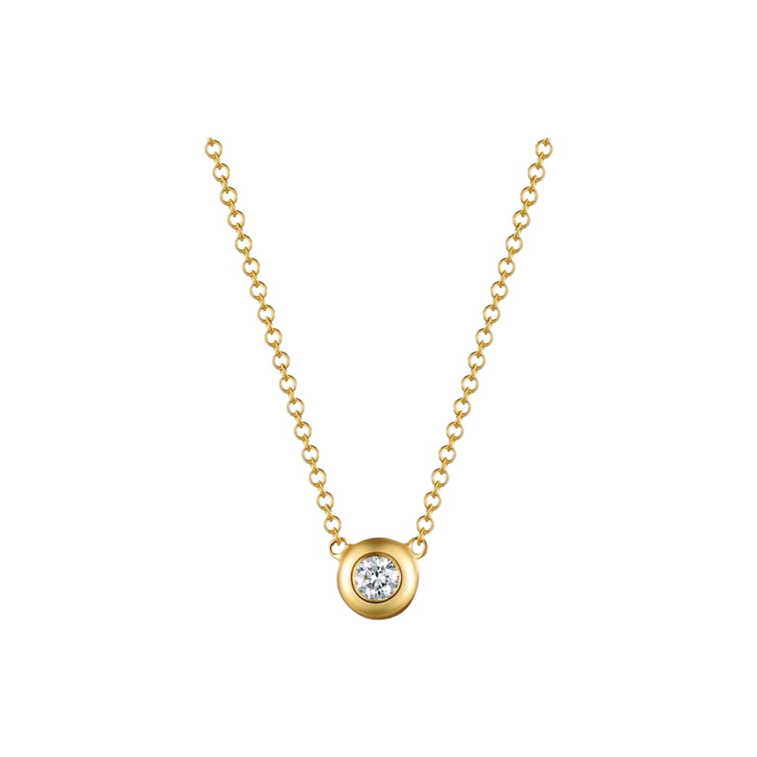 Exclusively Yours Gold Necklace with Bezel Diamond