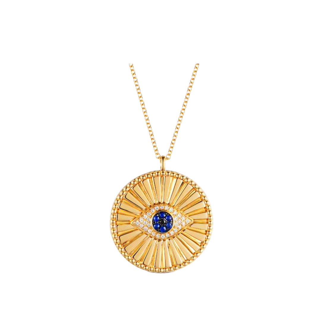 Exclusively Yours Gold Necklace with evil eye