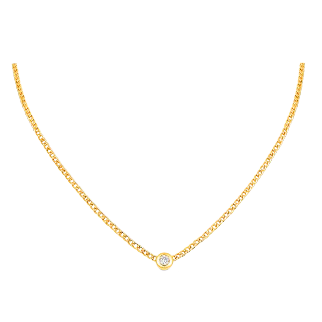 Exclusively Yours Gold Necklace with diamond