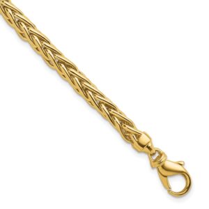 Solid 5.1mm Wheat 8 Inch Chain Bracelet